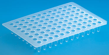 Produktfoto: 25 x 96-well PCR Platte ohne Rahmen, low profile